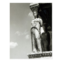 Detail of a caryatid from the Erechtheion Postcards