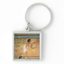 Detail of a harvest scene on the East Wall Key Chain