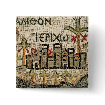 Detail of a map of Jericho Pinback Buttons