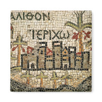 Detail of a map of Jericho Refrigerator Magnet