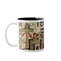 Detail of a map of Jericho Coffee Mugs