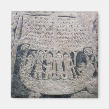Detail of a picture stone magnets