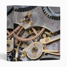 Detail of a pocket watch binder