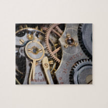Detail of a pocket watch jigsaw puzzle