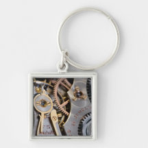 Detail of a pocket watch key chains