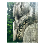 Detail of a totempole postcards