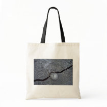 Detail of cracked lava, Bartolome Island, Galapago Tote Bag