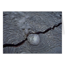 Detail of cracked lava, Bartolome Island, Galapago Cards