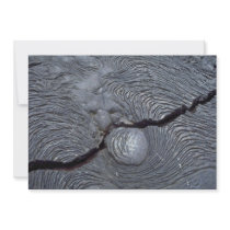 Detail of cracked lava, Bartolome Island, Galapago Personalized Invites