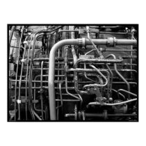 Detail of J-58 Jet Engine posters