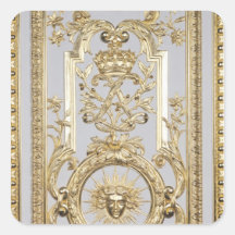 Detail of panelling stickers
