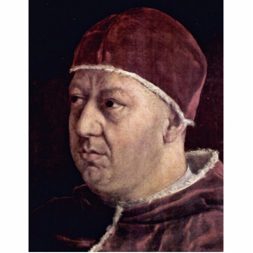 Detail Of Portrait Of Pope Leo X With His Cousins Acrylic Cut Outs