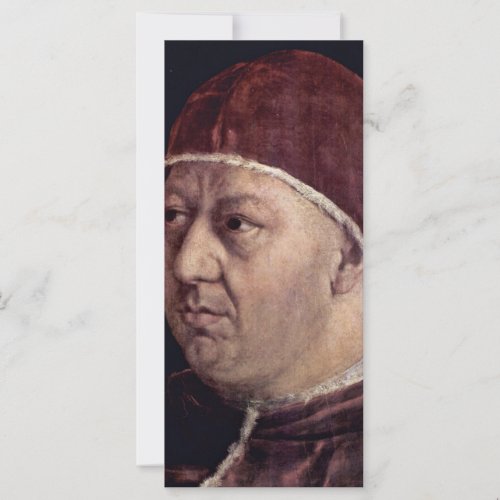 Detail Of Portrait Of Pope Leo X With His Cousins Rack Card