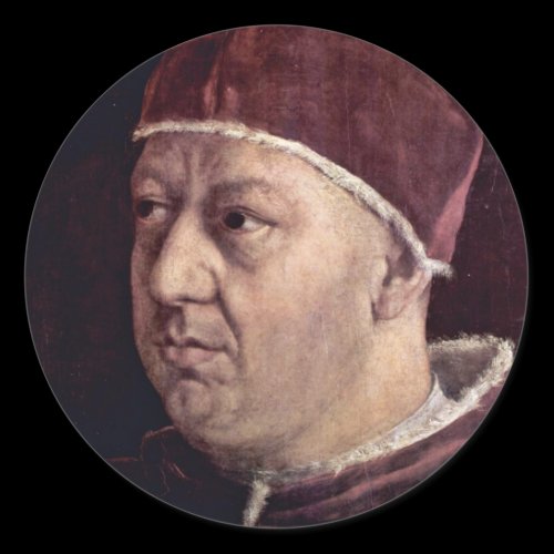Detail Of Portrait Of Pope Leo X With His Cousins Sticker
