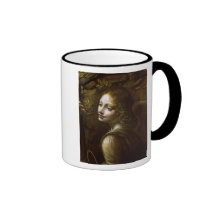 Detail of the Angel, from The Virgin of the Coffee Mug