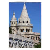 detail of the Fisherman's Bastion in Budapest Greeting Card