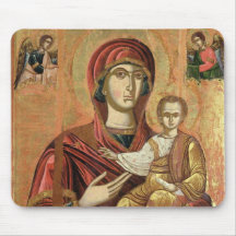 Detail of the Madonna and Child from the Iconostas Mousepads