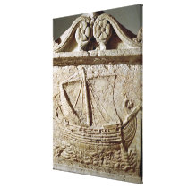 Detail of the Ship Sarcophagus, from Sidon Stretched Canvas Prints