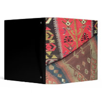 Detail of two prayer rugs 3 ring binder