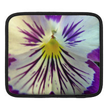 Detail of veins in purple flower sleeve for iPads