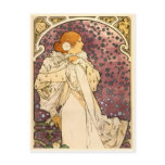 Detail The Lady of the Camellias Art Nouveau Postcards