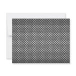 Detailed Carbon Fiber Textured Personalized Invitations