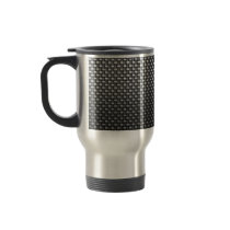 Detailed Carbon Fiber Textured Coffee Mug