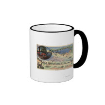 Detailed Map from LA to the Lake Coffee Mug