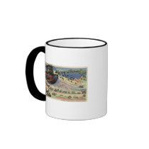 Detailed Map from LA to the Lake Coffee Mug