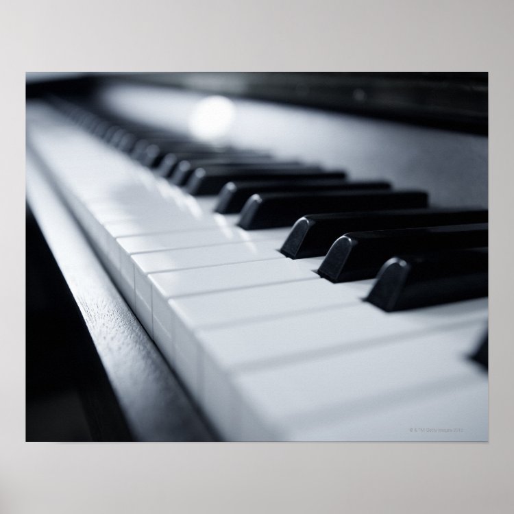 Detaillierte Klaviertasten