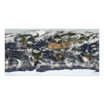 Detailed satellite view of Earth