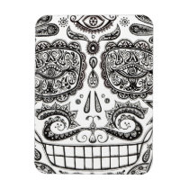 Detailed Sugar Skull Close-Up Premium Magnet