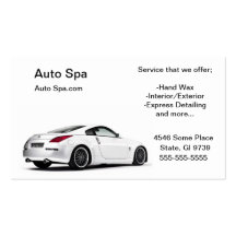 Detailing Shop Business Card Template