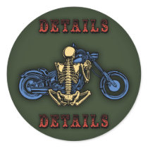 Details, Details... Round Sticker