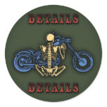 Details, Details... Round Sticker