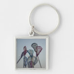 Details of Lacrosse game Keychains