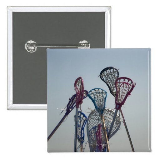 Details of Lacrosse game Pinback Button Zazzle