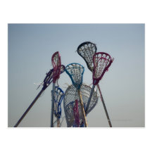 Details of Lacrosse game Post Card