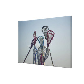 Details of Lacrosse game Stretched Canvas Prints