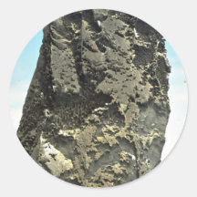 Detalle acentuado de la roca, isla de Bartolome, l Pegatina