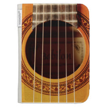 Detalle de la guitarra acústica