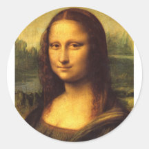 Detalle principal de Mona Lisa - Leonardo da Vinci Pegatinas