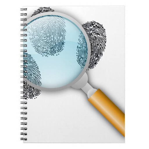 Detective Clues Find Finger Fingerprints Mystery Notebook Zazzle