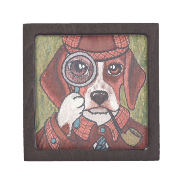 detective dog treasure box premium keepsake boxes