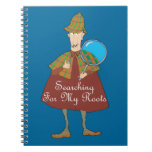Detective Searching For My Roots Spiral Note Books
