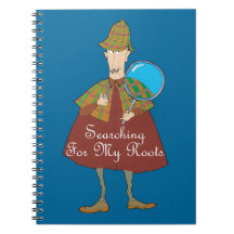 Detective Searching For My Roots Spiral Note Books