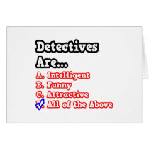 Detectives Quiz...Joke Greeting Cards