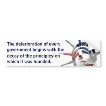 Deterioration of Government (Montesquieu) bumper stickers