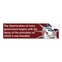 Deterioration of Government (Montesquieu) bumper stickers