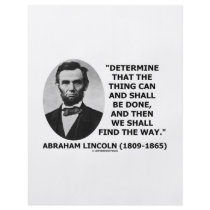 Determine The Thing Can And Shall Be Done Full Color Flyer